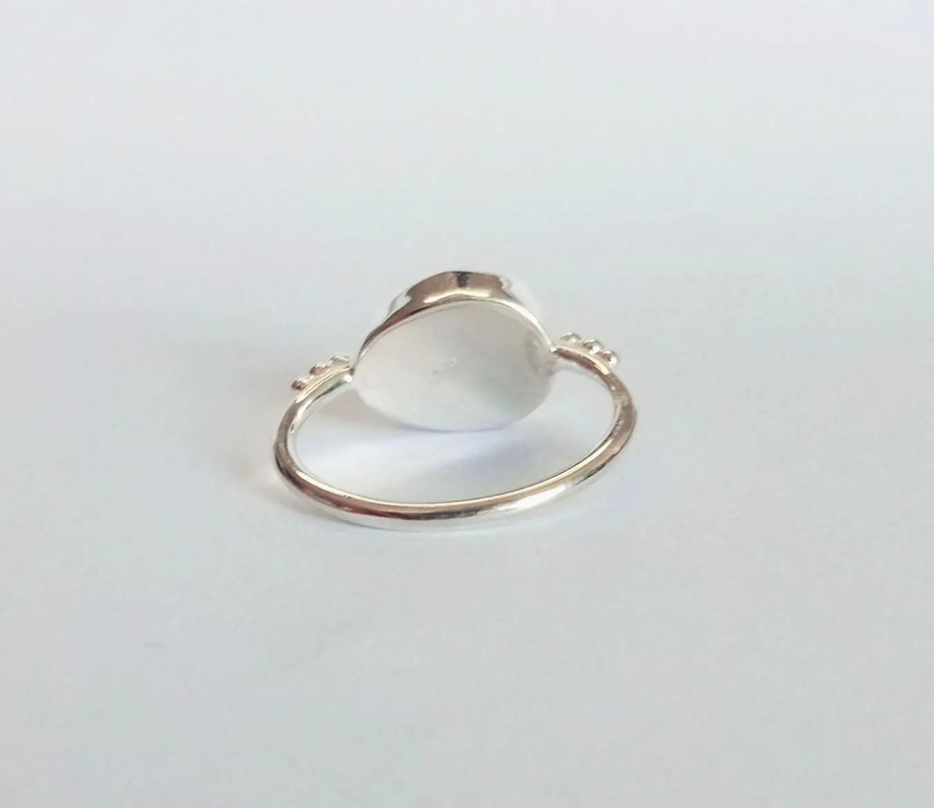 Rainbow Moonstone Sterling Silver Ring