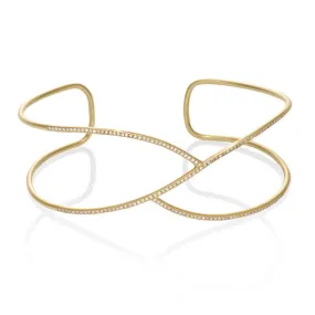REDEEMED DIAMOND CUFF, GOLD