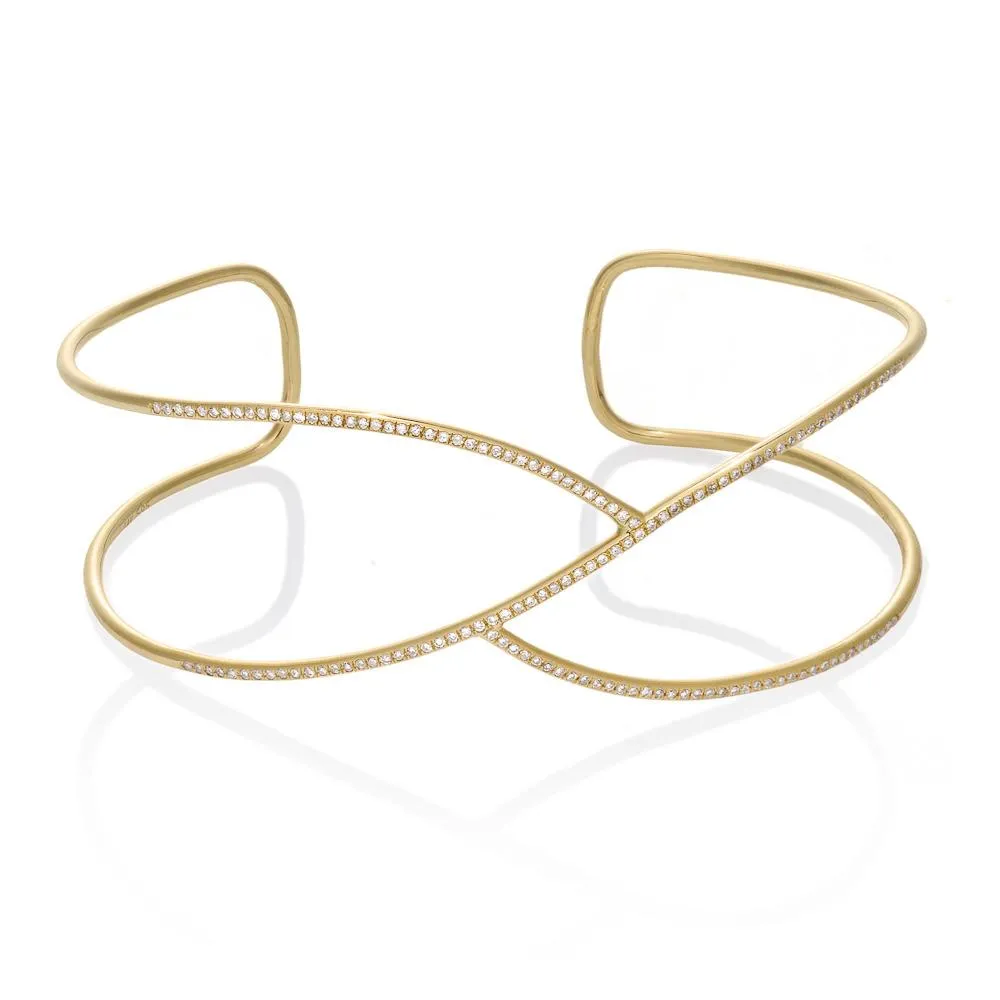 REDEEMED DIAMOND CUFF, GOLD