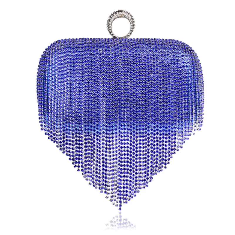 Rhinestone Tassel Clutch (Pick A Color)