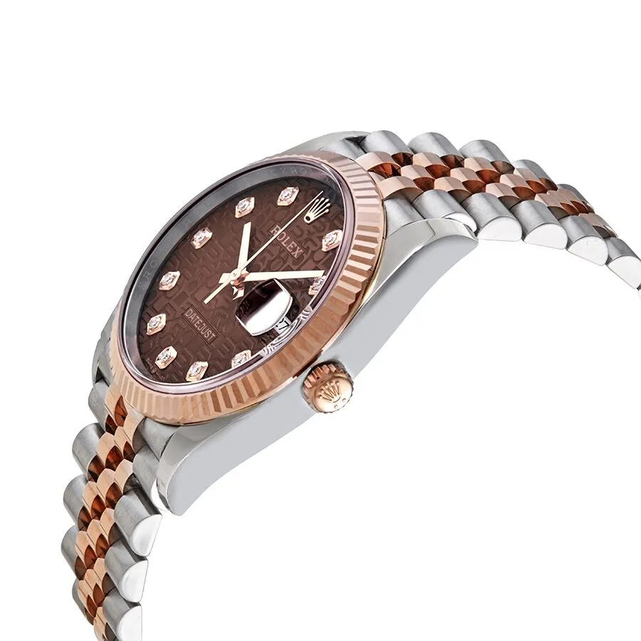 Rolex Datejust 36 Automatic Chocolate Jubilee Diamond Dial Men's Oyster Watch 126231CHJDJ