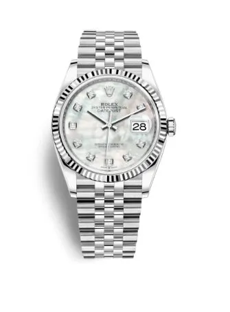 Rolex Datejust 36 Mother of Pearl Diamond Dial Ladies Jubilee Watch 126234MDJ