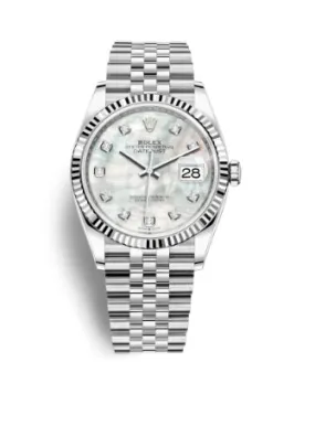 Rolex Datejust 36 Mother of Pearl Diamond Dial Ladies Jubilee Watch 126234MDJ