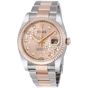 Rolex Datejust 36 Pink Jubilee Steel and 18K Everose Gold Oyster Men's  Watch 116231PJDO