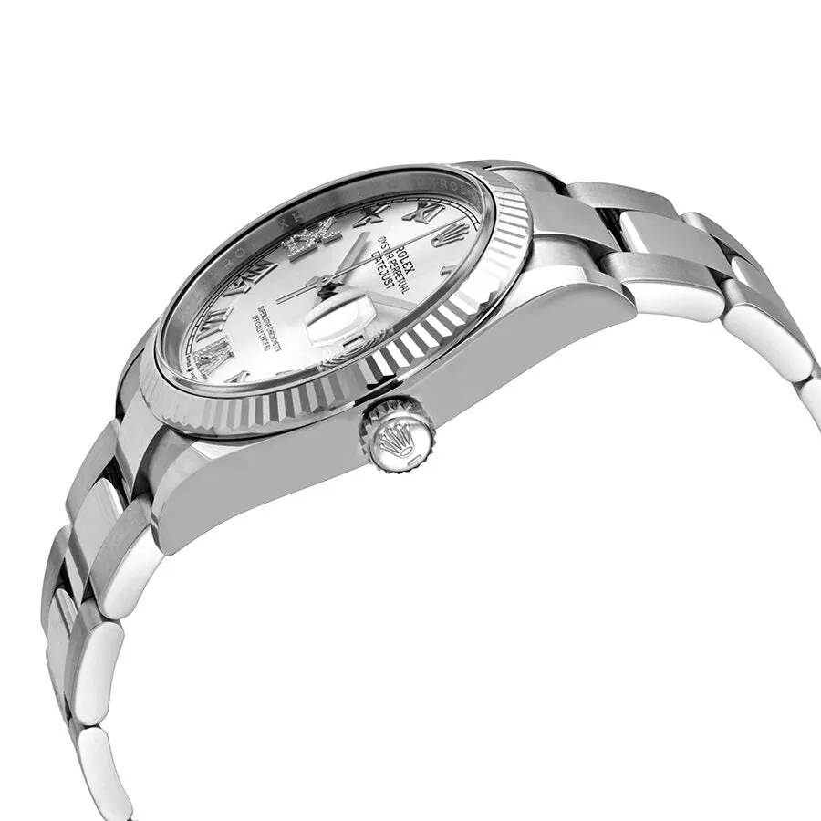 Rolex Datejust 36 Silver Diamond Dial Automatic Ladies Oyster Watch 126234SRDO