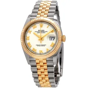 Rolex Datejust 36 White Dial Men's Stainless Steel and 18kt Yellow Gold Jubilee Watch 126233WRJ
