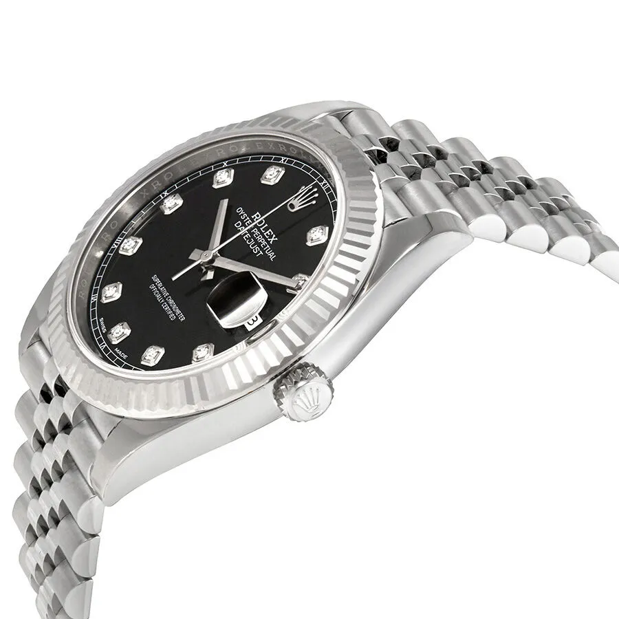 Rolex Datejust Black Diamond Dial Automatic Men's Jubilee Watch 126334BKDJ