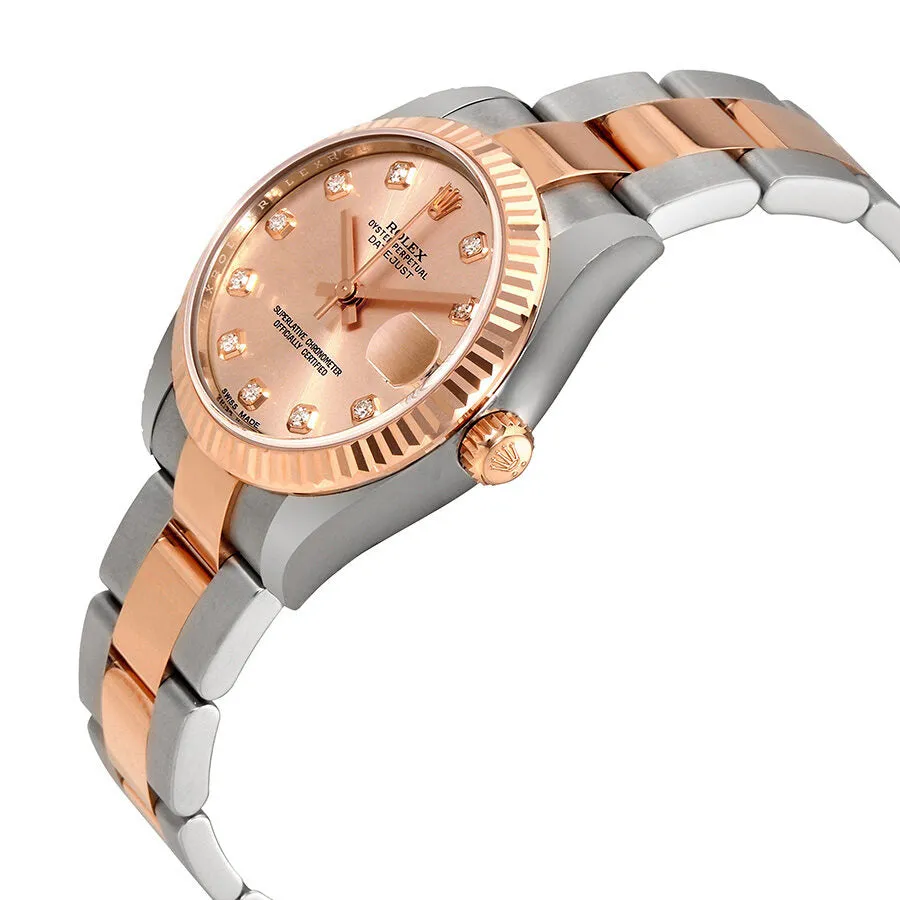 Rolex Datejust Lady 31 Pink Dial Stainless Steel and 18K Everose Gold Oyster Bracelet Automatic Watch 178271PDO