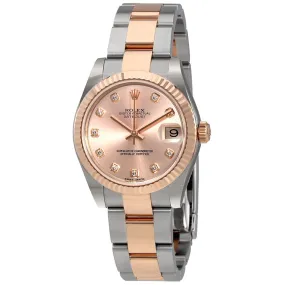 Rolex Datejust Lady 31 Pink Dial Stainless Steel and 18K Everose Gold Oyster Bracelet Automatic Watch 178271PDO