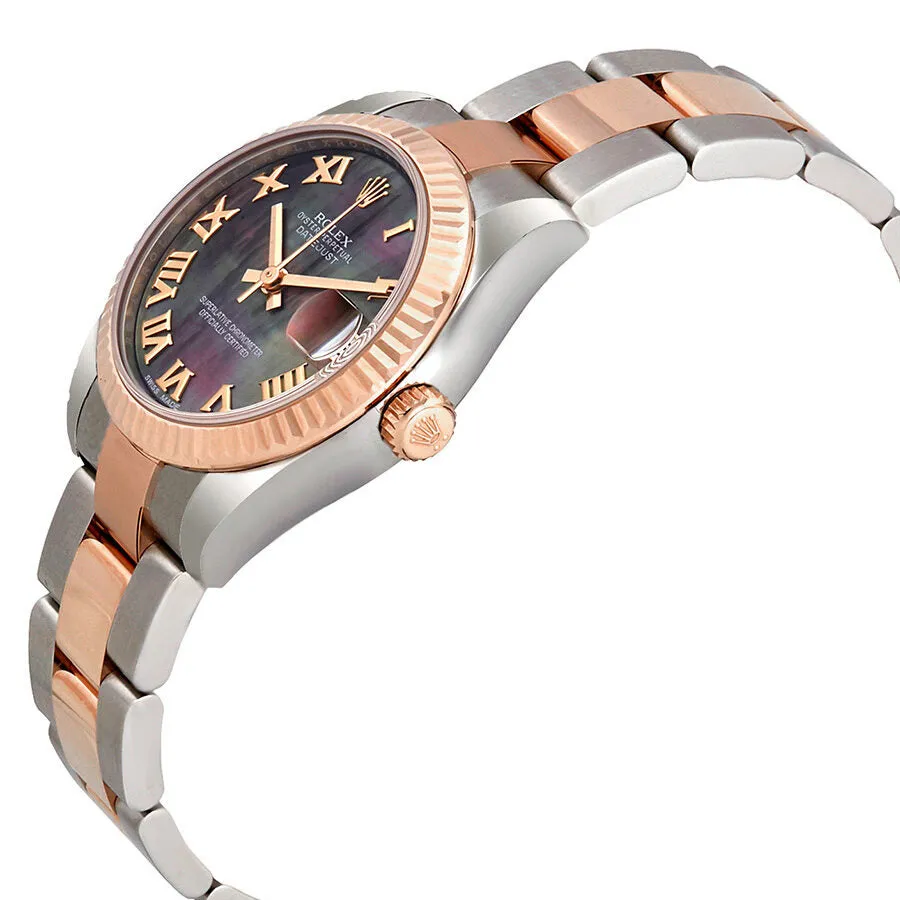 Rolex Datejust Lady Automatic Black Mother of Pearl Dial Watch 178271BMRO