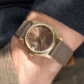 Rolex Datejust "Cappuccino "dial in 18k yellow gold ref 16018