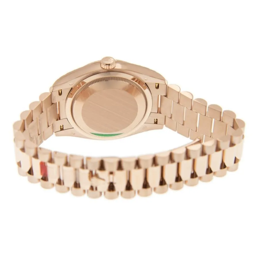 Rolex Day-Date 36 Mother of Pearl Diamond Dial Automatic 18kt Everose Gold President Watch 128235MDP