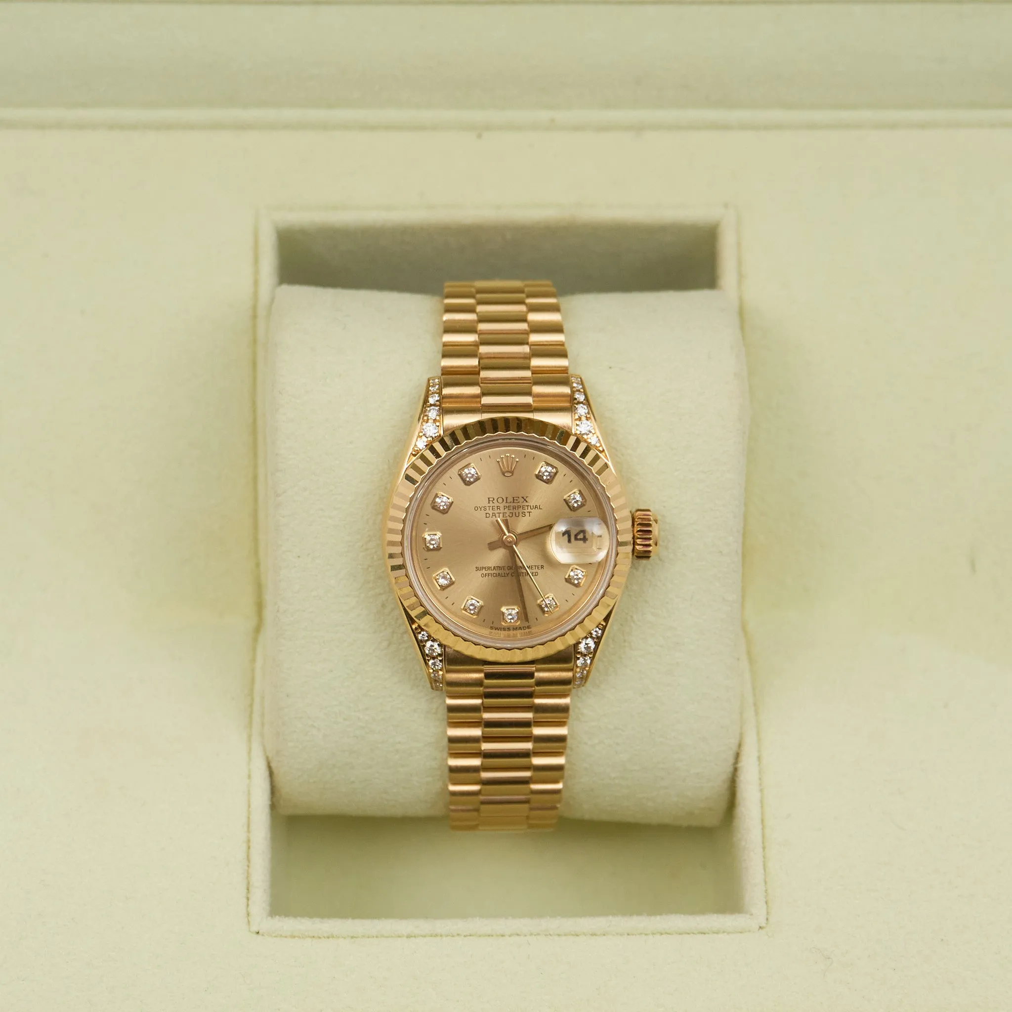 Rolex Ladies DateJust 18ct Diamond Lug