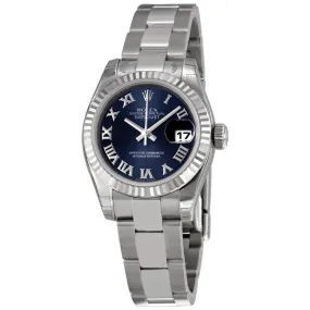 Rolex Lady Datejust 26 Blue Dial Stainless Steel Oyster Bracelet Automatic Watch 179174BLRO