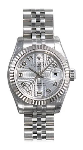 Rolex Lady Datejust 26 Silver Dial Stainless Steel Jubilee Bracelet Automatic Watch 179174SCAJ 179174-SAJ