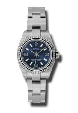 Rolex Lady Oyster Perpetual 26 Blue Dial Stainless Steel Oyster Bracelet Automatic Watch 176234BLASO