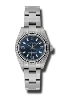 Rolex Lady Oyster Perpetual 26 Blue Dial Stainless Steel Oyster Bracelet Automatic Watch 176234BLASO