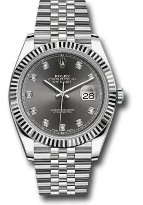 Rolex Steel and White Gold Rolesor Datejust 41mm Watch 126334 dkrdj