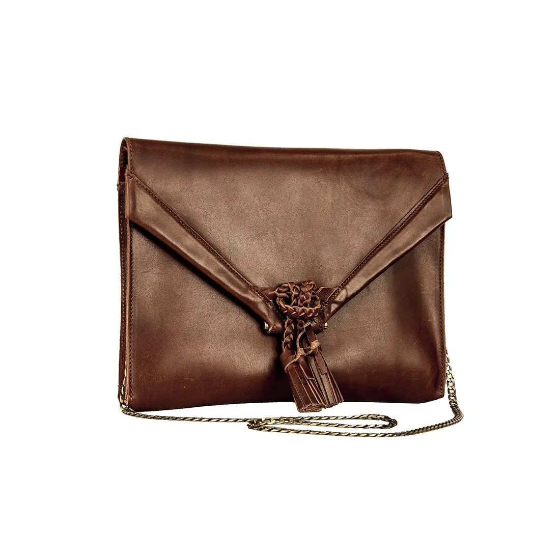 Savannah Leather Envelope Clutch and Crossbody Purse