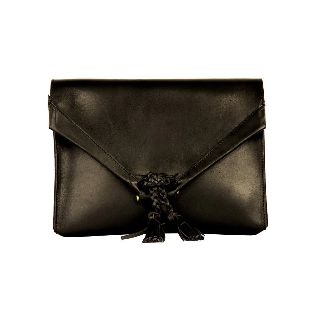 Savannah Leather Envelope Clutch and Crossbody Purse