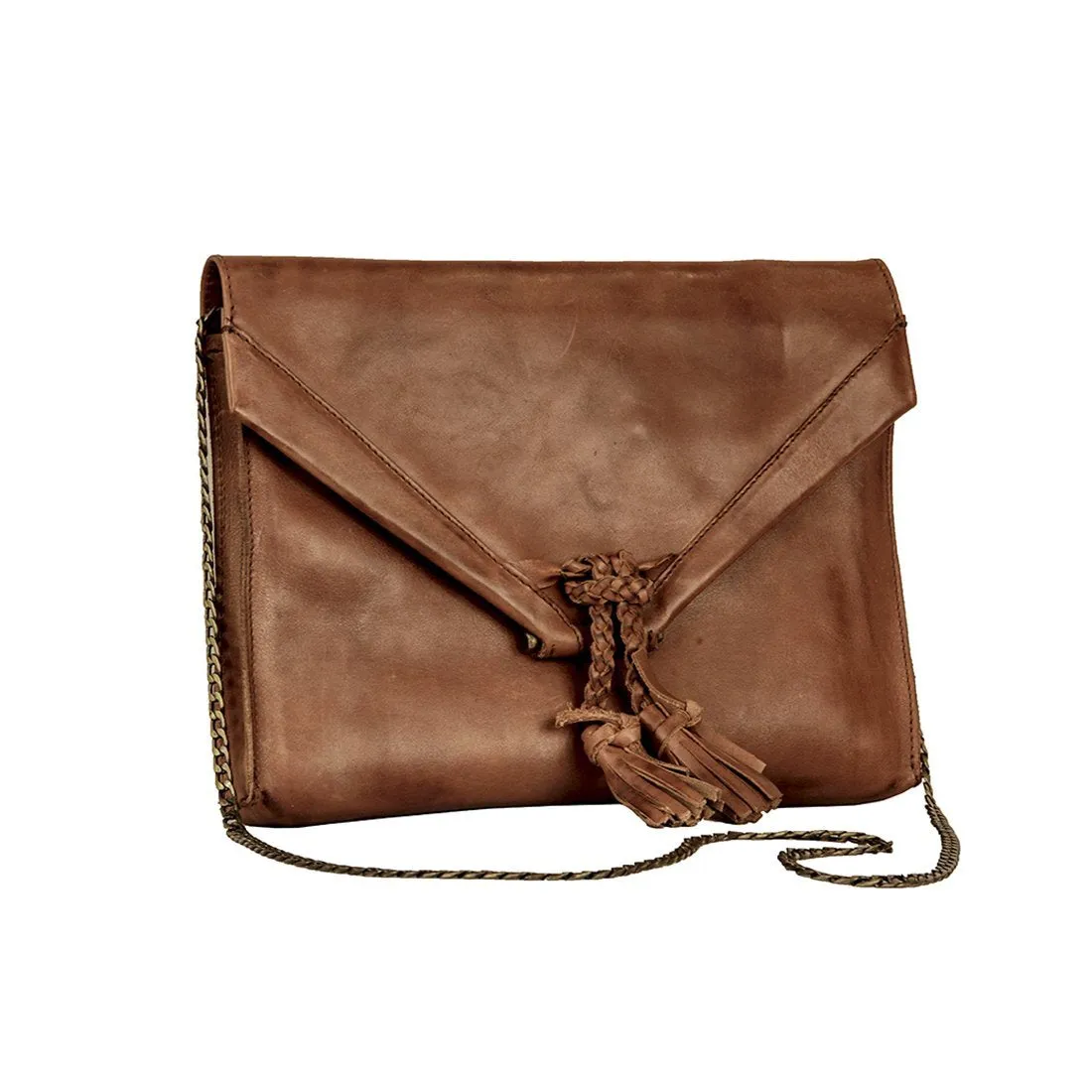 Savannah Leather Envelope Clutch and Crossbody Purse