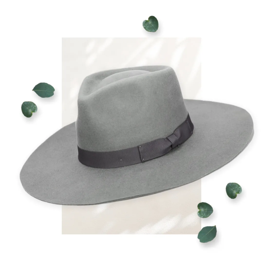 SDH Julian - Felt Stiff Fedora W/ Grosgrain Band