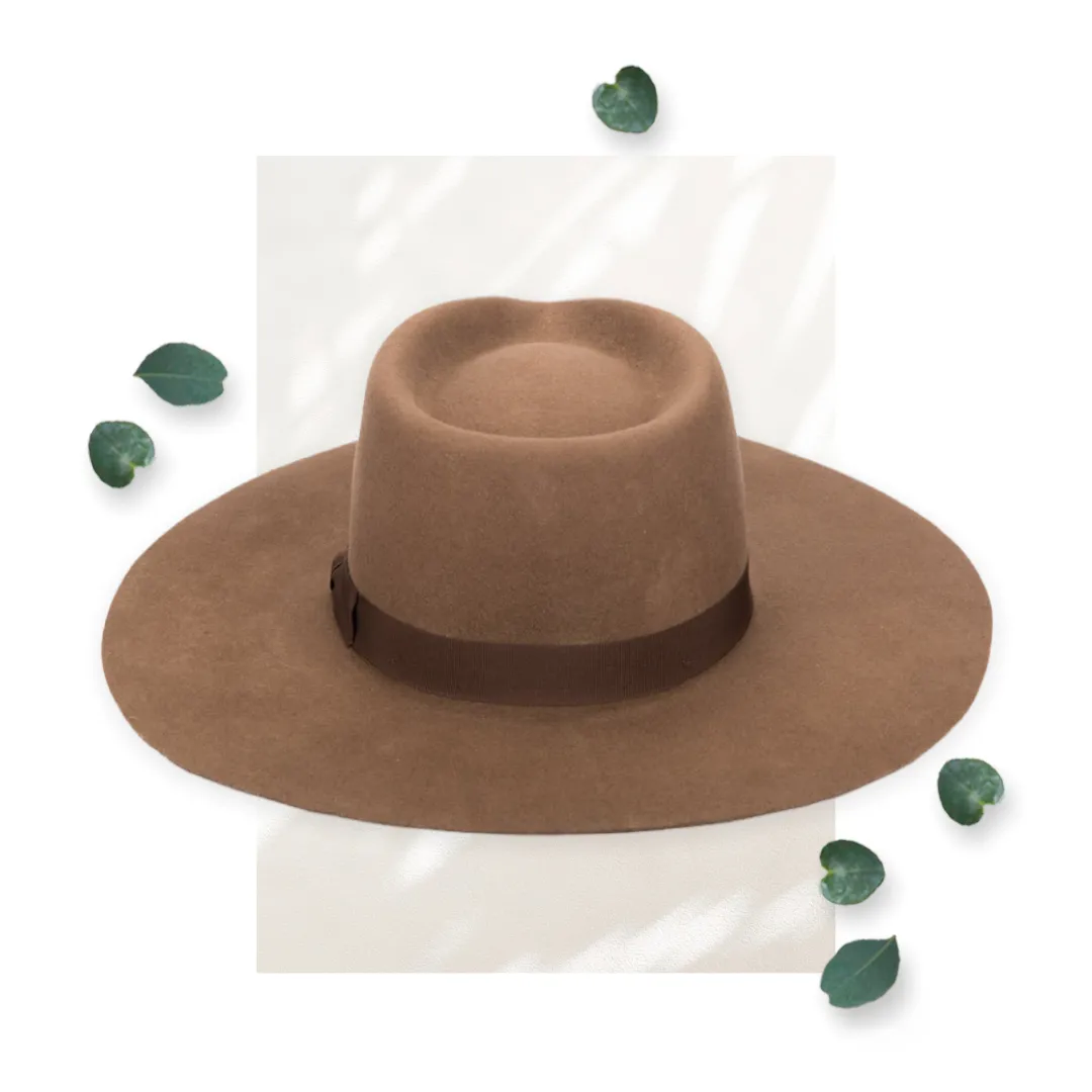 SDH Julian - Felt Stiff Fedora W/ Grosgrain Band