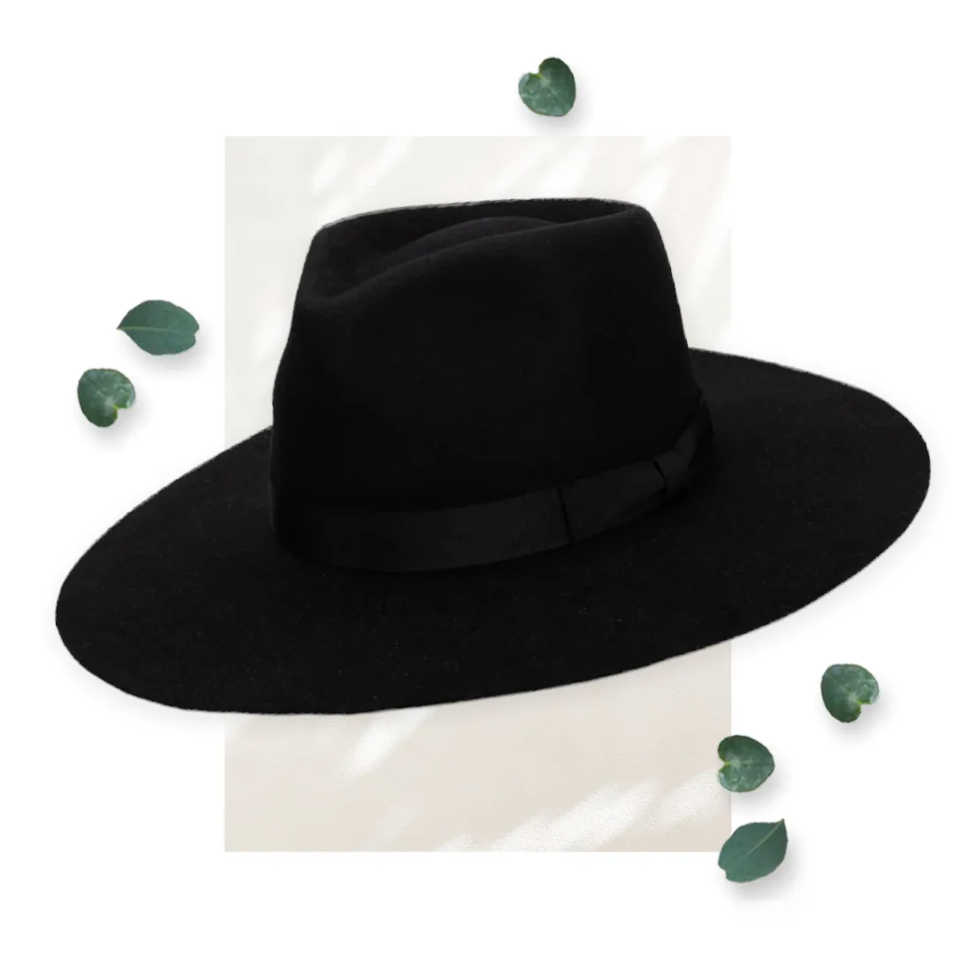 SDH Julian - Felt Stiff Fedora W/ Grosgrain Band