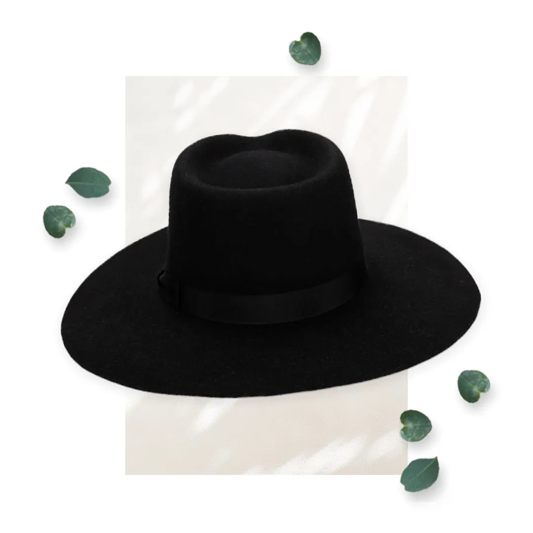 SDH Julian - Felt Stiff Fedora W/ Grosgrain Band