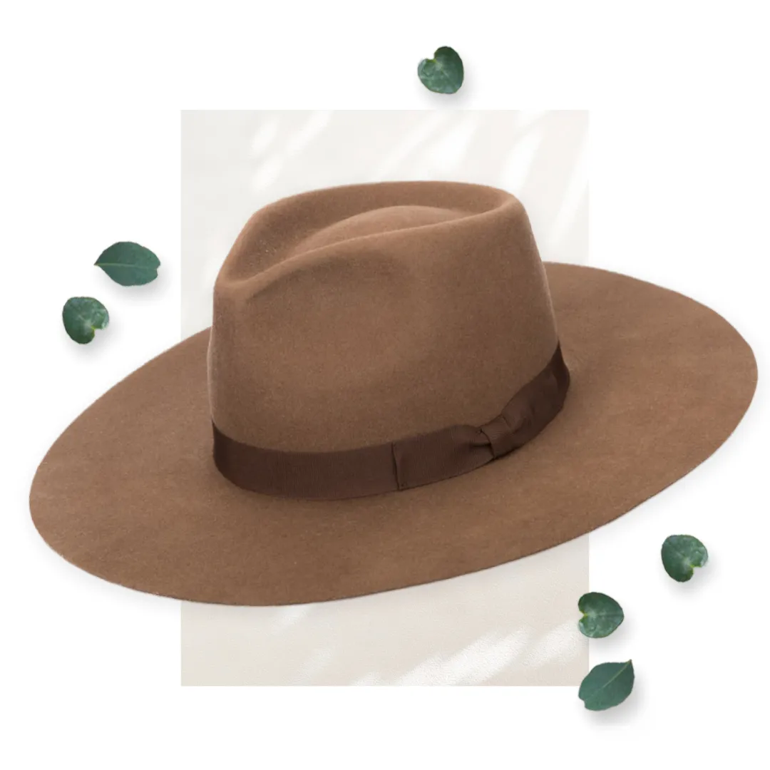 SDH Julian - Felt Stiff Fedora W/ Grosgrain Band