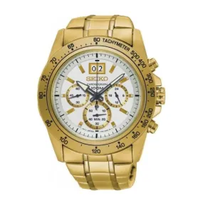 Seiko Lord White Dial Gold Steel- Spc244P1