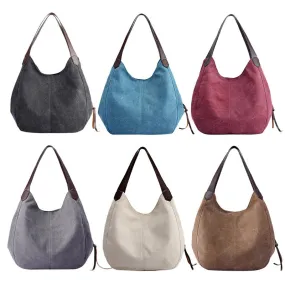 Sidiou Group Vintage Women Canvas Shoulder Bag  Ladies Casual Handbag Totes Sling Shoulder Bag