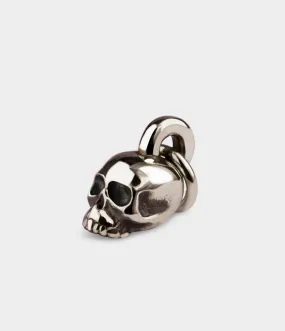Skull Charm in 9ct White Gold / no stones