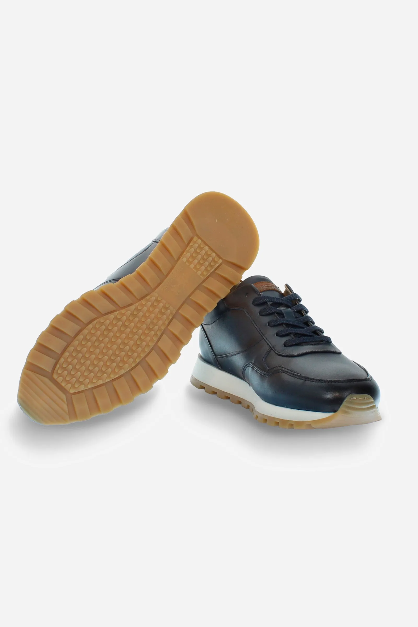 Sneaker uomo in morbida pelle di vitello buttero