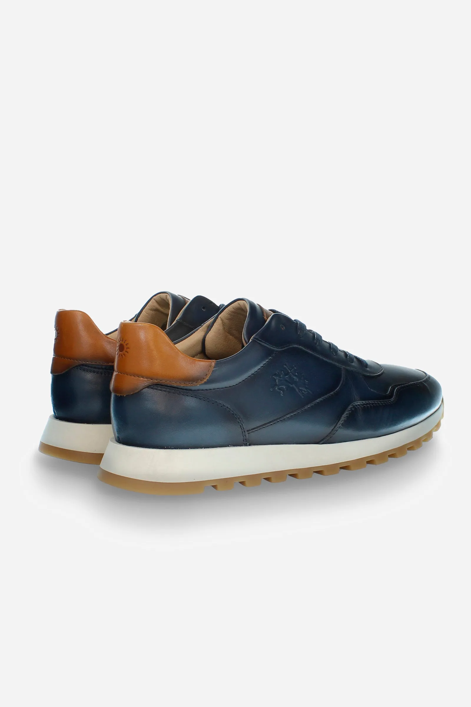 Sneaker uomo in morbida pelle di vitello buttero
