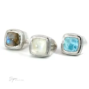 Square Stone Signet Ring