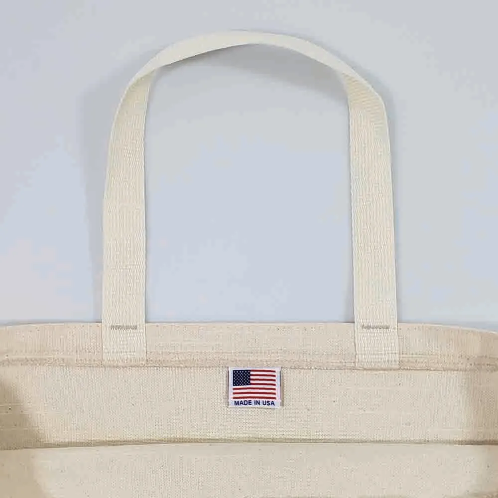 Tall & Flat Promotional Tote Bag - Made in USA