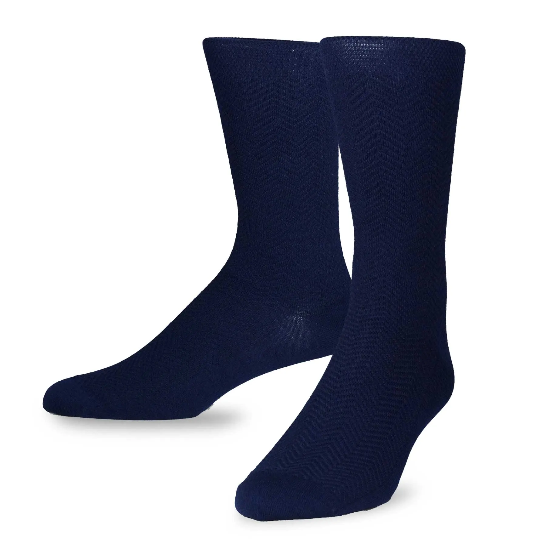 TeeHee Socks Men's Casual Bamboo Crew Black, Grey, Navy 3-Pack (50020)