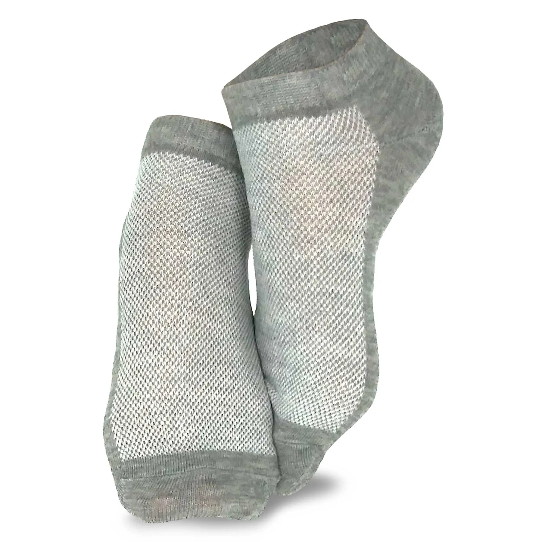 TeeHee Socks Women's Causal Polyester No Show Black/Grey 12-Pack (10051)