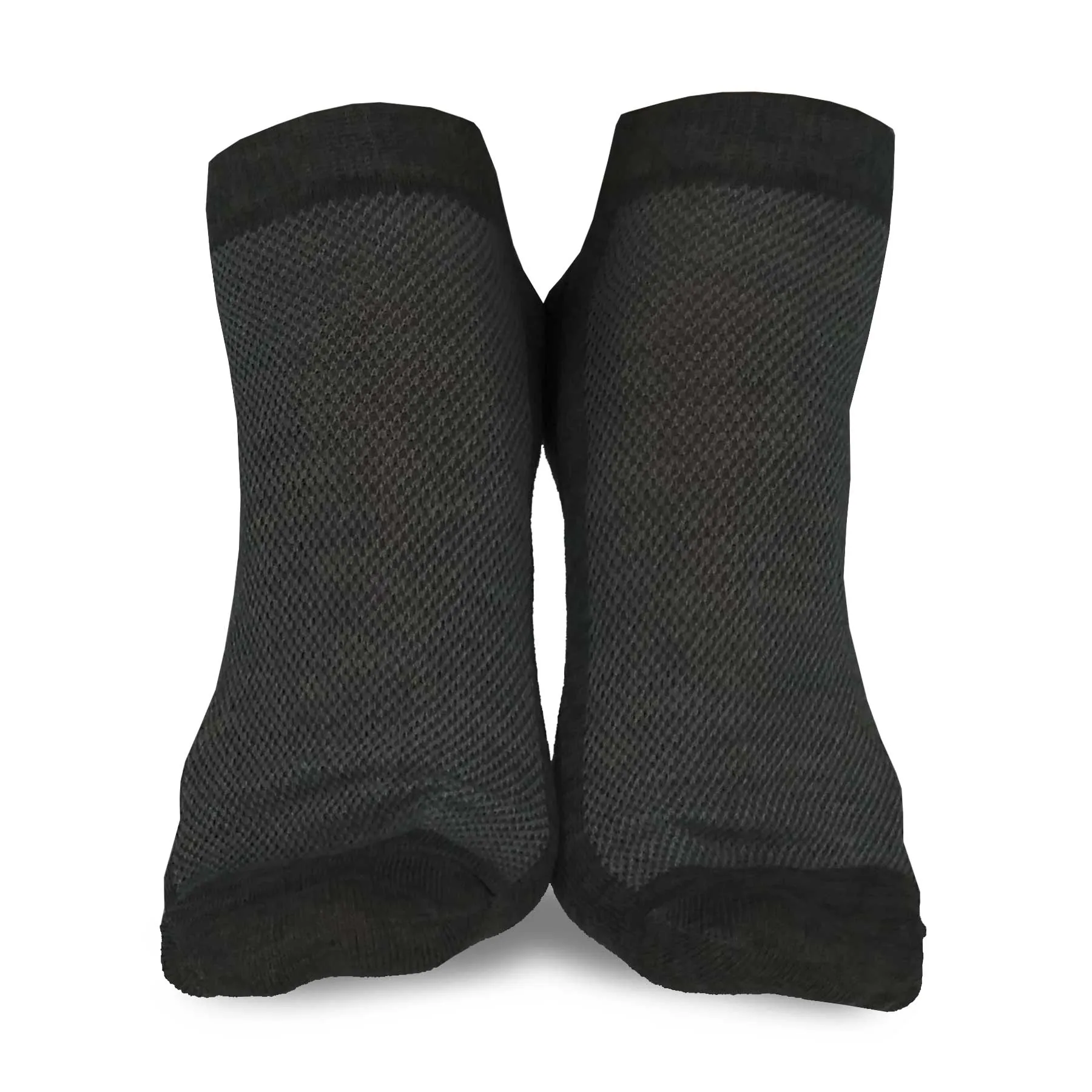 TeeHee Socks Women's Causal Polyester No Show Black/Grey 12-Pack (10051)