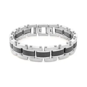 Textured Stainless Steel Bracelet | Italgem Steel