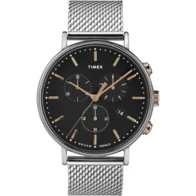 Timex Fairfield Chronograph Quartz Black Dial Men's Watch TW2T11400