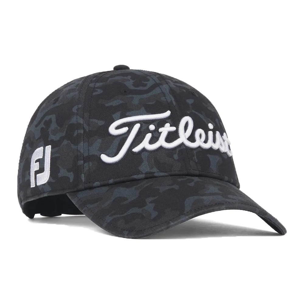 Titleist Tour Cotton Standard Curve Cap - Black/Camo