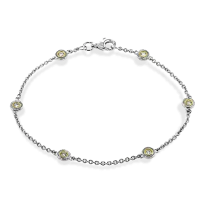 Trellis Bracelet in 18k Gold with Diamonds