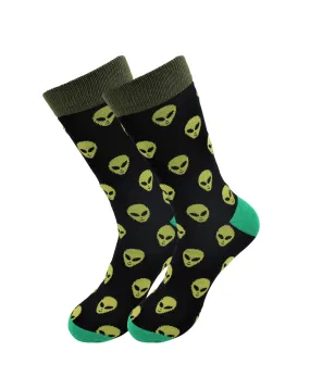 Unisex – Alien – Off the Wall Casual Dress Socks