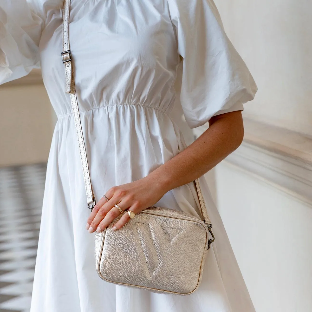 Vanessa Bag Pale Gold
