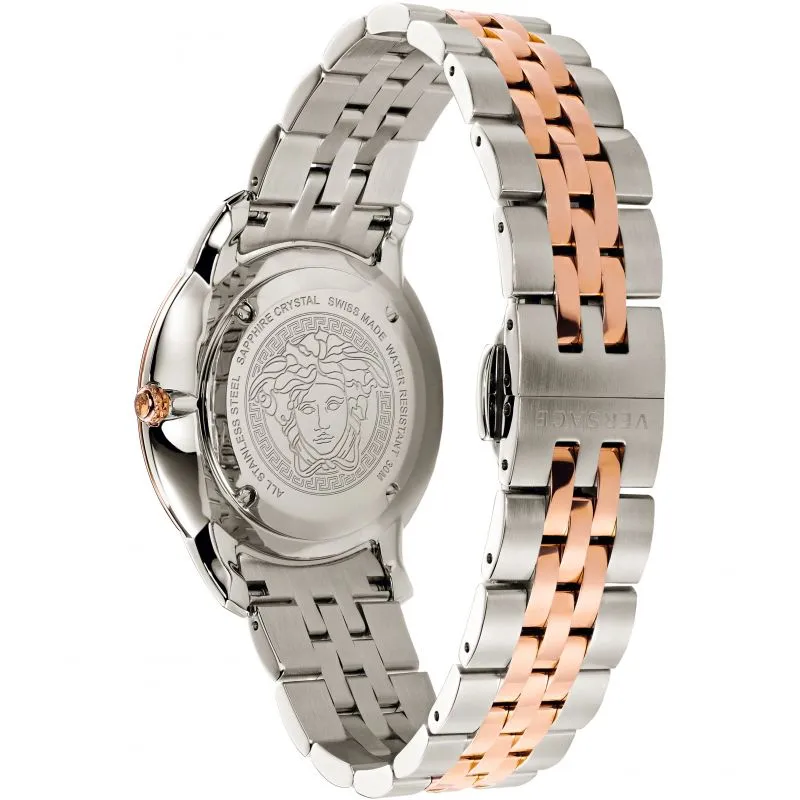 Versace V-Urban Green Dial Two-Tone Men's Watch VELQ00619