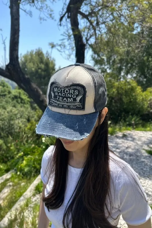 Washed Distressed Cotton Baseball Caps