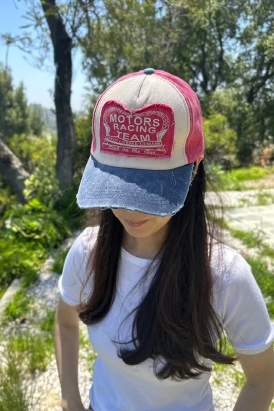 Washed Distressed Cotton Baseball Caps