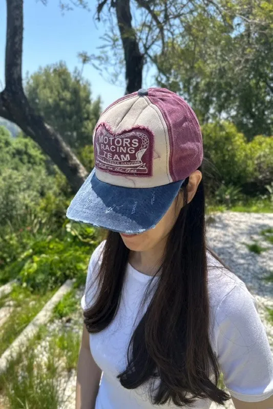 Washed Distressed Cotton Baseball Caps